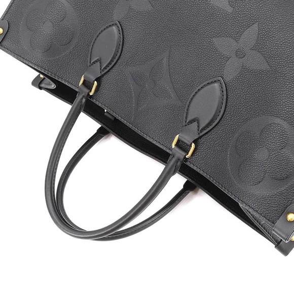 Louis Vuitton Monogram Implant Onthego GM 2 Way Tote Shoulder Bag Noir - Picture 5 of 9